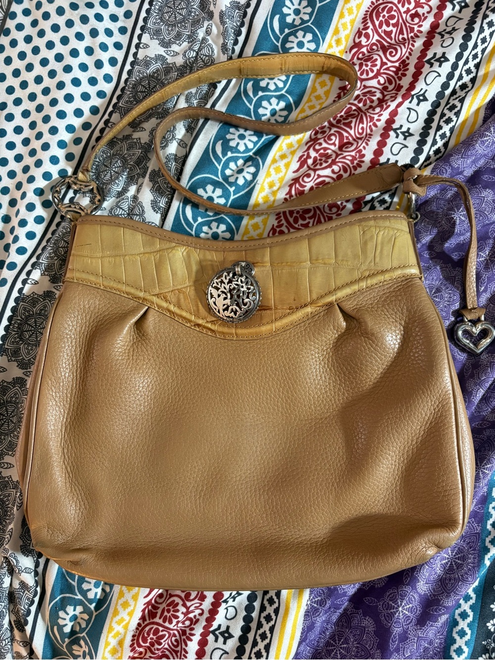 Vintage Brighton Pebbled Leather Crossbody